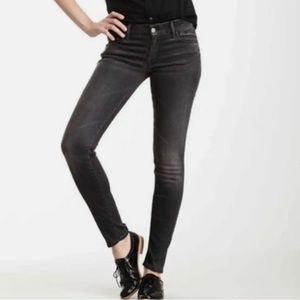 MOTHER Denim The Looker Skinny Jeans in Gray Size 29